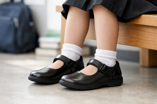 Girls Black School Shoes With Straps: Fit First